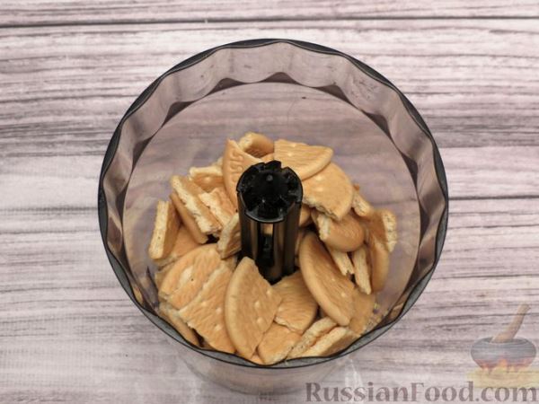 Рулет из печенья с мандаринами и сливочным сыром (без выпечки)